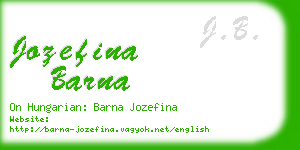 jozefina barna business card